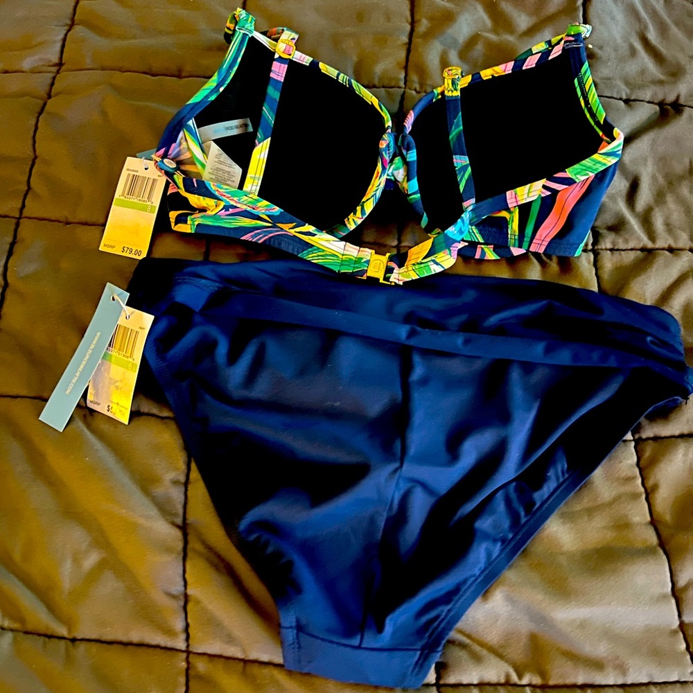 Bleu Rod Beattie two-piece swimsuit